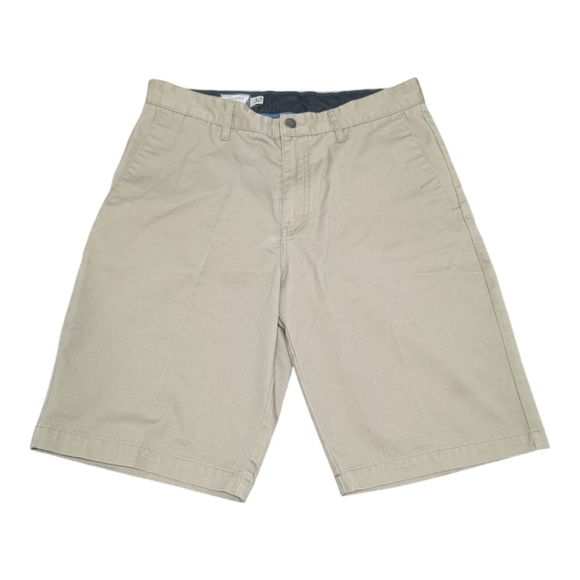 VOLCOM (32) Men's Tan Flat Front Chino Skateboarding Shorts - Picture 1 of 7